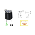 Buzzer Activo 85 dB, 3-8VDC - Image 2