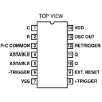 Circuito Integrado Multivibrador Monoestable CD4047BE CMOS - Image 2