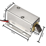 Cerradura Eléctrica de Solenoide 12V 0.8A - Image 2