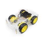 Kit Chasis de Carro 4WD de Acrílico, Transparente