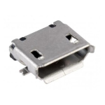 Conector Micro USB 2.0 Hembra Invertido, 5 Pines