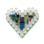 Kit de Lámpara en Forma de Corazón para Armar, 4-6VDC, Color Blanco