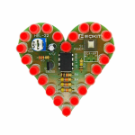 Kit de Lámpara en Forma de Corazón para Armar, 4-6VDC, Color Rojo
