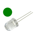 Led Verde Ultrabrillante 10mm, 3.2-3.8V 20mA