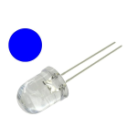 Led Azul Ultrabrillante 10mm, 3.2-3.4V 20mA