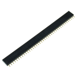 Conector Header hembra, 2.54 mm, 40 pines, Una Fila