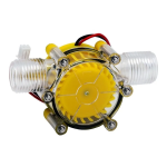 Micro-Hidro Generador Hidroeléctrico de Flujo de Agua, 80VDC 10W, Color Amarillo