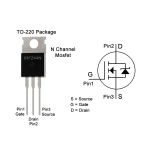 Transistor Mosfet IRFZ44N, 55V 49A, TO-220 - Image 2