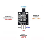Módulo Sensor de Temperatura Digital DS18B20, KY-001 - Image 3