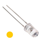 Led Amarillo Ultrabrillante 5mm, 3.2-3.4V 20mA