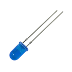Led Normal Difuso Azul 5mm, 3-3.2V 20mA