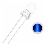 Led Azul Ultrabrillante 5mm, 3.2-3.4V 20mA