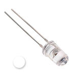 Led Blanco Ultrabrillante 5mm, 3.2-3.4V 20mA