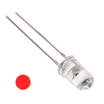 Led Rojo Ultrabrillante 5mm, 2-2.2V 20mA