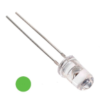 Led Verde Ultrabrillante 5mm, 3.2-3.4V 20mA