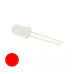 Led Rojo Difuso Niebla 5mm, 2-2.2V 20mA