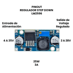 Convertidor de Voltaje Ajustable, DC-DC Step-Up, 2A, LM2596S - Image 3