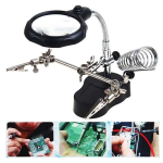Tercera Mano con Lupa + Soporte para Cautín y Leds, TE-801 - Image 2