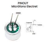 Micrófono Electret de 2 Pines, 9X7mm, 52DB - Image 2