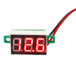 Mini Voltímetro Digital 0.36″, 3-30VDC de 2 Hilos, Color Rojo