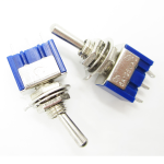 Switch Palanca SPST 6A, 125VAC, ON-OFF-ON, 3 Pines