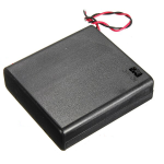 Porta Baterías para 4 Pilas AA con Switch Tapa Y Cable