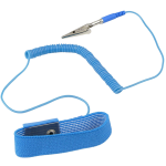 Pulsera Antiestática Ajustable con Cable de Conexión a Tierra, Color Celeste - Image 3