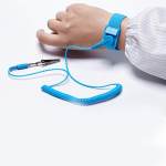 Pulsera Antiestática Ajustable con Cable de Conexión a Tierra, Color Celeste - Image 4
