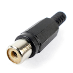 Plug RCA Hembra Color Negro