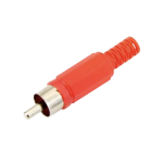 Plug RCA Macho Color Rojo