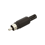 Plug RCA Macho Color Negro