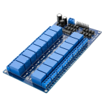 Módulo Relé de 16 Canales 12V con Protección de Optoacoplador LM2576