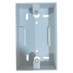 Caja Universal Tipo Chalupa para Instalaciones Eléctricas de 11.50X7X3.6CM, Color Blanco