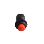 Mini Switch Push Redondo NA, Color Rojo/Negro