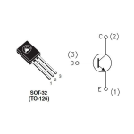 Transistor Bipolar BD135 NPN 45V, 1.5A TO-126 - Image 2