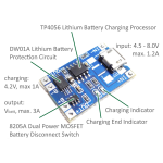 Módulo Cargador para Batería de Litio 18650, Micro USB, TP4056 1A - Image 2