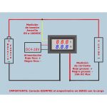 Voltímetro y Amperímetro Digital DC 0-100V, 0-10A, DSN-VC288 V1.0 - Image 3