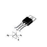 Triac BTA16 600V 16A TO-220 - Image 2