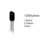 Transistor C2330 NPN, 300V 100mA, 900mW, 50 MHz, TO-92 - Image 2