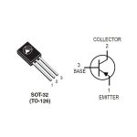 Transistor BD140 PNP 80V 1.5A TO-126 - Image 2