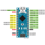 Placa compatible con Arduino Nano V3.0 genérico, Mini USB, CH340, 16Mhz, ATMEGA328PB + Cable - Image 4