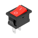 Switch de Balancín de 1 Polo, 1 Tiro, 2 Posiciones, Color Rojo