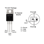 Transistor Mosfet IRF530N, 100V 14A, TO-220 - Image 2