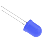 Led Normal Difuso Azul 10mm, 3-3.2V 20mA