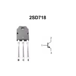 Transistor de Potencia NPN 120V 8A, 2SD718 TO-3P - Image 2