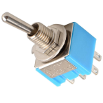 Switch Palanca DPDT 6A 125VAC, ON-OFF-ON