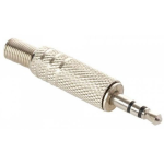 Plug de Audio Estéreo 3.5mm Metálico, 2 Bandas
