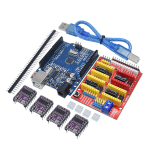 Placa de Expansión CNC para Impresora 3D + 4 Controladores de Motor Paso a Paso + placa de desarrollo compatible con Arduino UNO SMD genérico