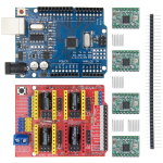 Placa de Expansión CNC para Impresora 3D + 4 Controladores de Motor Paso a Paso + placa de desarrollo compatible con Arduino UNO SMD genérico - Image 2
