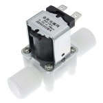 Válvula Solenoide de Plástico de 1/2", Normalmente Cerrado, 12VDC